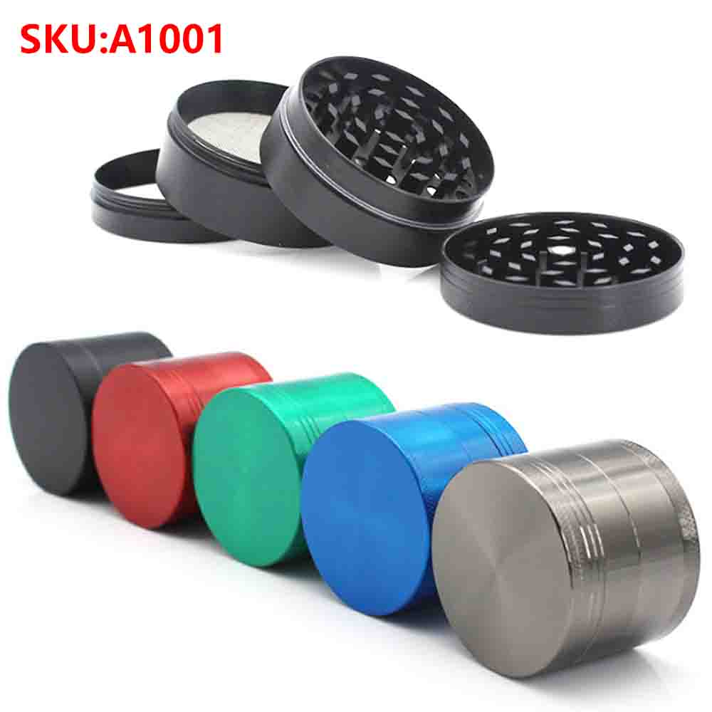 A1001 Metal Grinder Diameter 40/50/63/75/100mm 4Layer Customized LOGO or Pattern