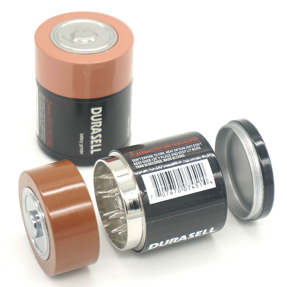 A1020 Metal Grinder 3Layer Battery Shape 43mm Diameter Hot Sell