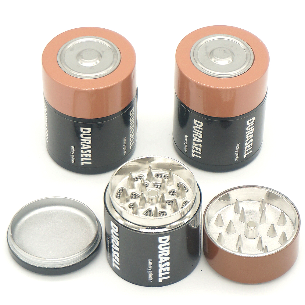 A1020 Metal Grinder 3Layer Battery Shape 43mm Diameter Hot Sell
