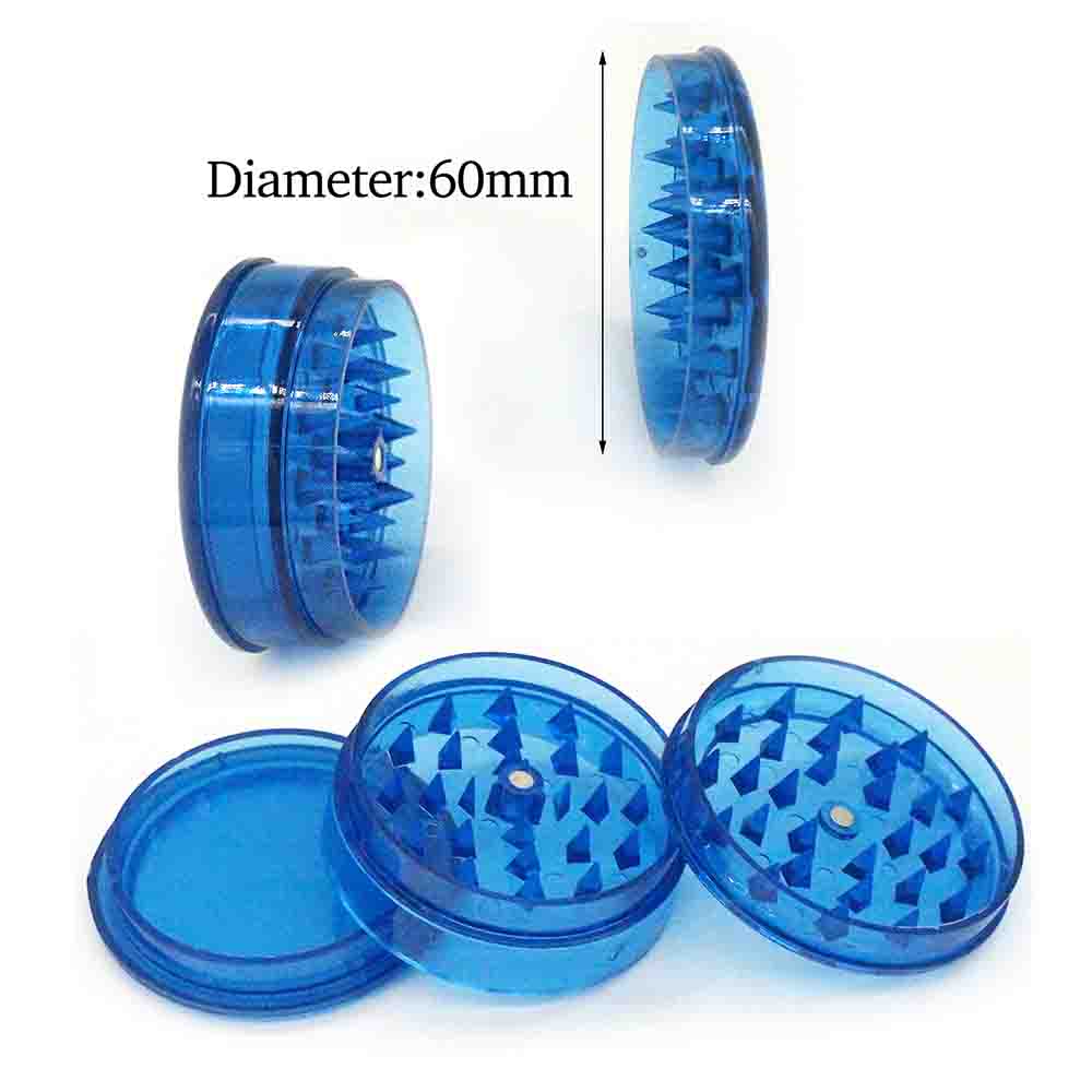 A1014 Plastic Grinder 60mm Diameter 3Layer Different Color Hot Sell