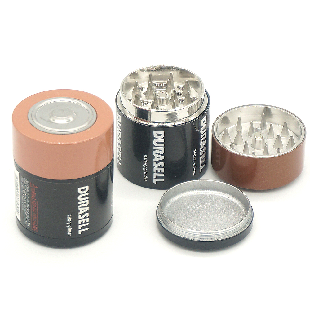 A1020 Metal Grinder 3Layer Battery Shape 43mm Diameter Hot Sell