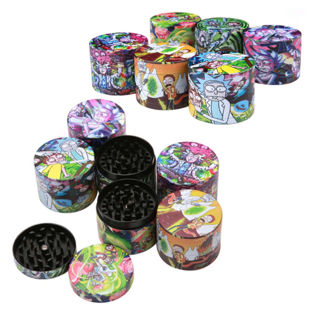 A1092 Rick And Morty Grinder 40/50/63/75mm Diameter 4Layer
