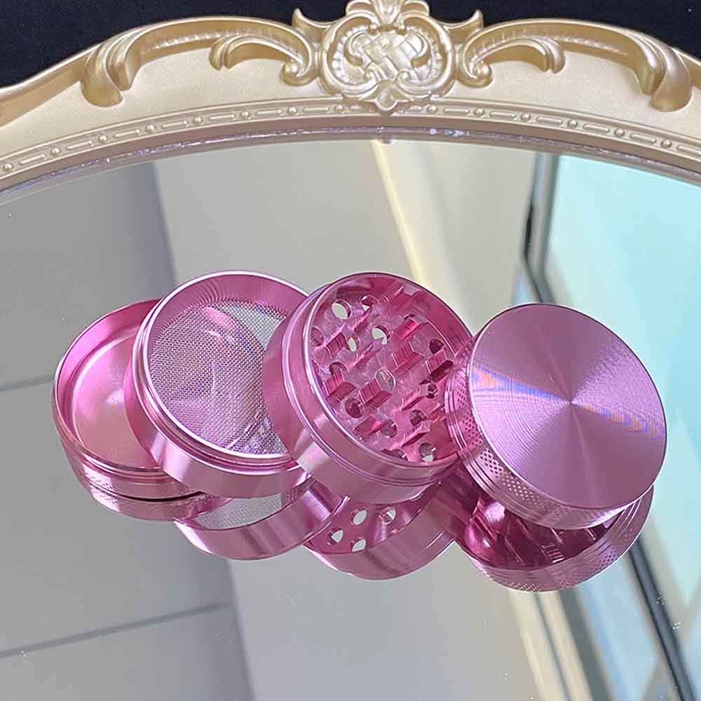 A1079 Aluminum Alloy Grinder 40/50mm Pink 4Layer