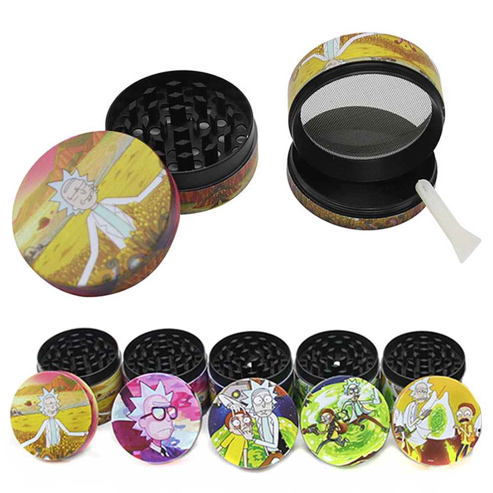 A1092 Rick And Morty Grinder 40/50/63/75mm Diameter 4Layer