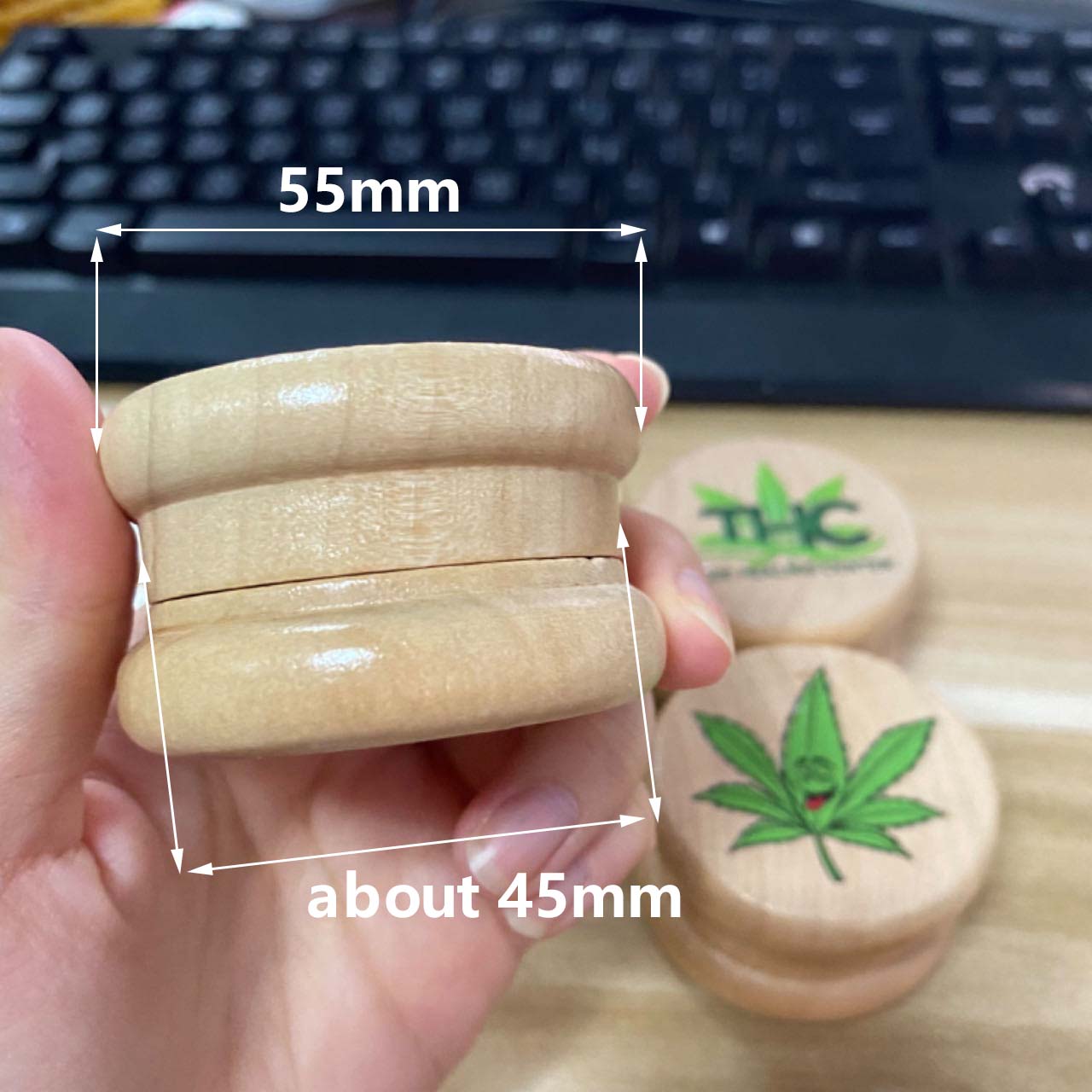 A1120 Weed Pattern Grinder 2Layer 45mm Diameter