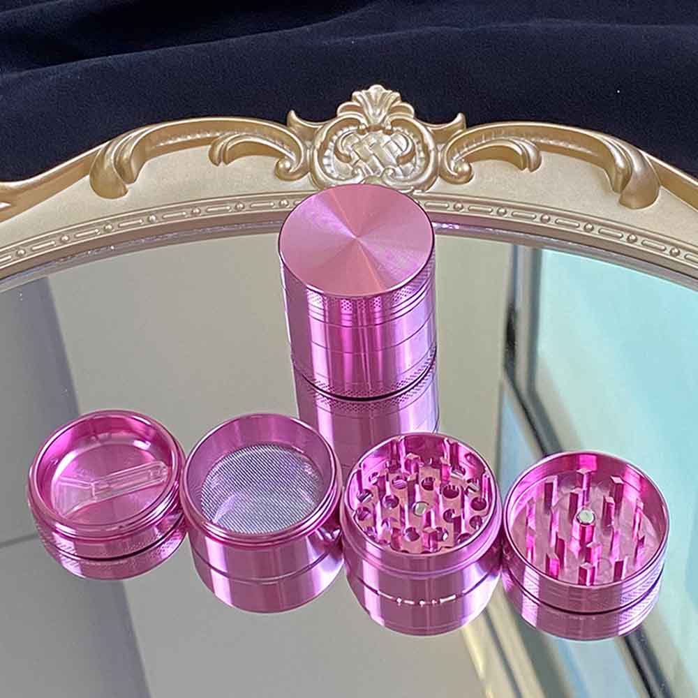 A1079 Aluminum Alloy Grinder 40/50mm Pink 4Layer