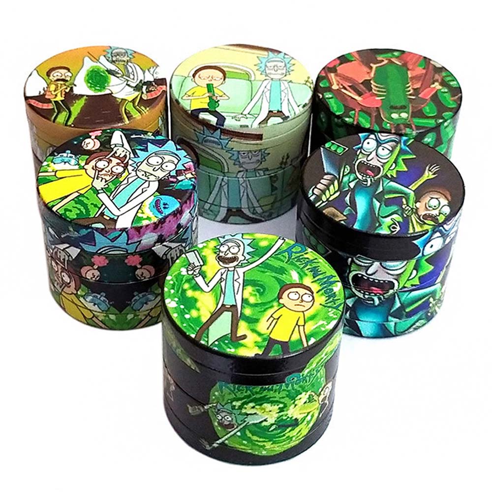 A1092 Rick And Morty Grinder 40/50/63/75mm Diameter 4Layer
