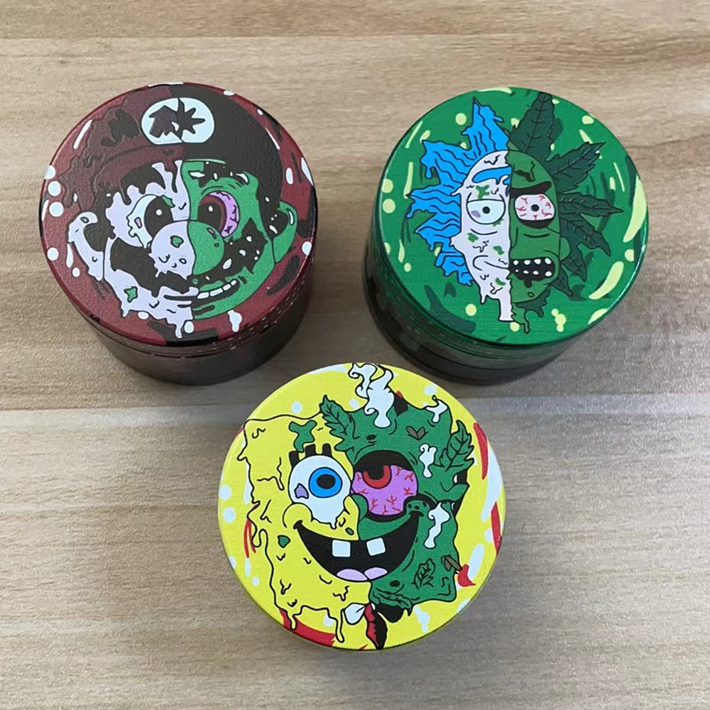 A1095 SpongeBob Grinder 40/50/63mm Diameter Super Mario and Morty 4Layer