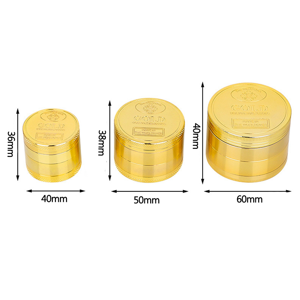 A1148 Gold Grinder 40/50/63mm Diameter 4Layer Hot Sell