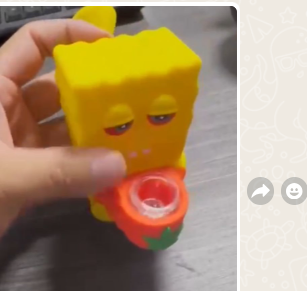 A1987 SpongeBob Silicone Pipe
