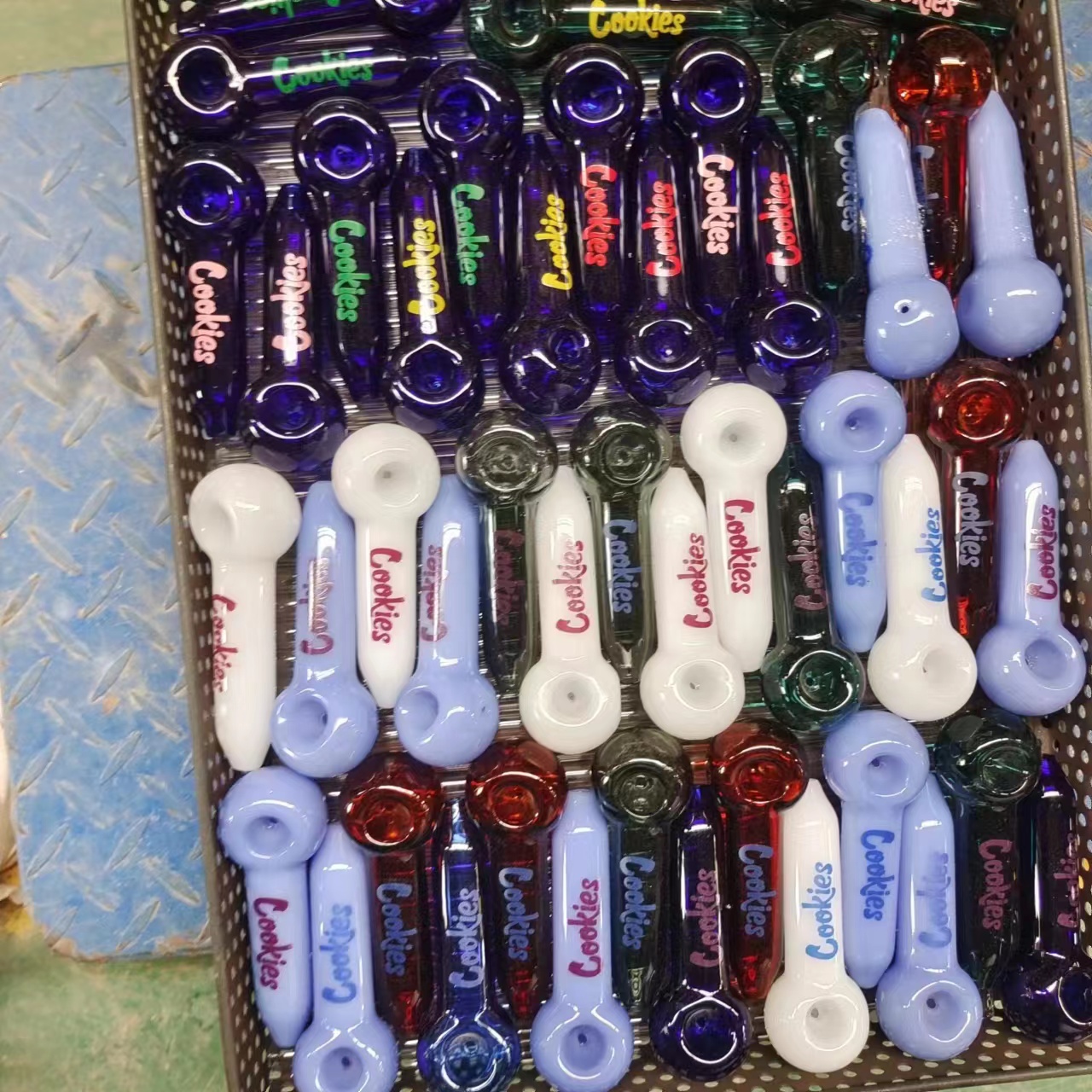 A1854 Cookies Glass Pipe Different Color