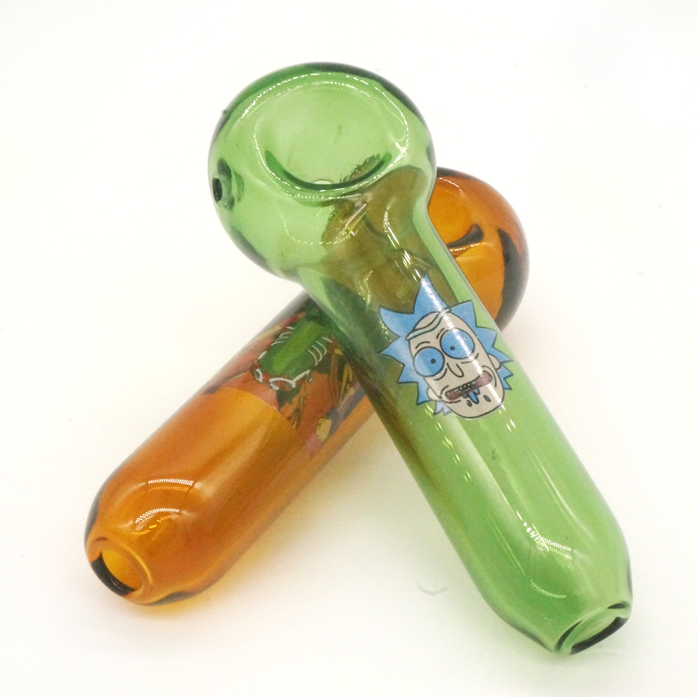 A1528 Rick And Morty Glass Pipe Hot Sell