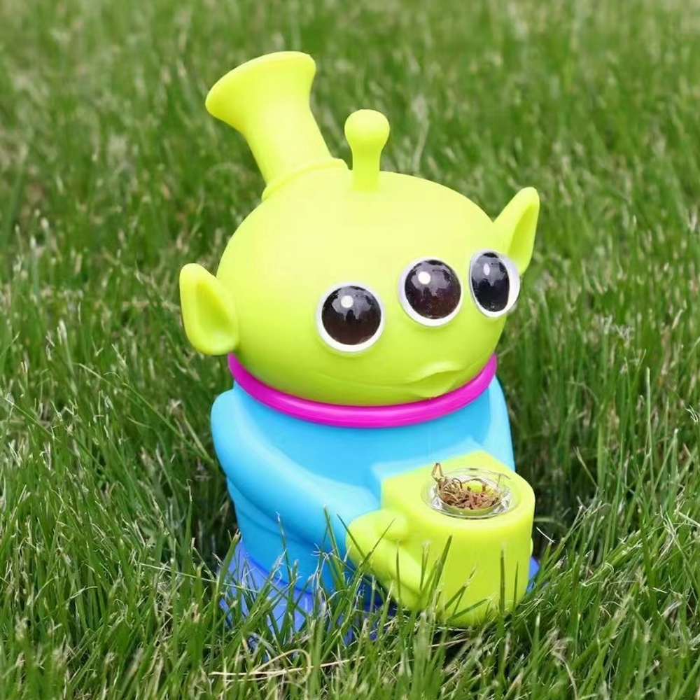 A1879 Hot Sell Silicone Pipe With Glass Bowl