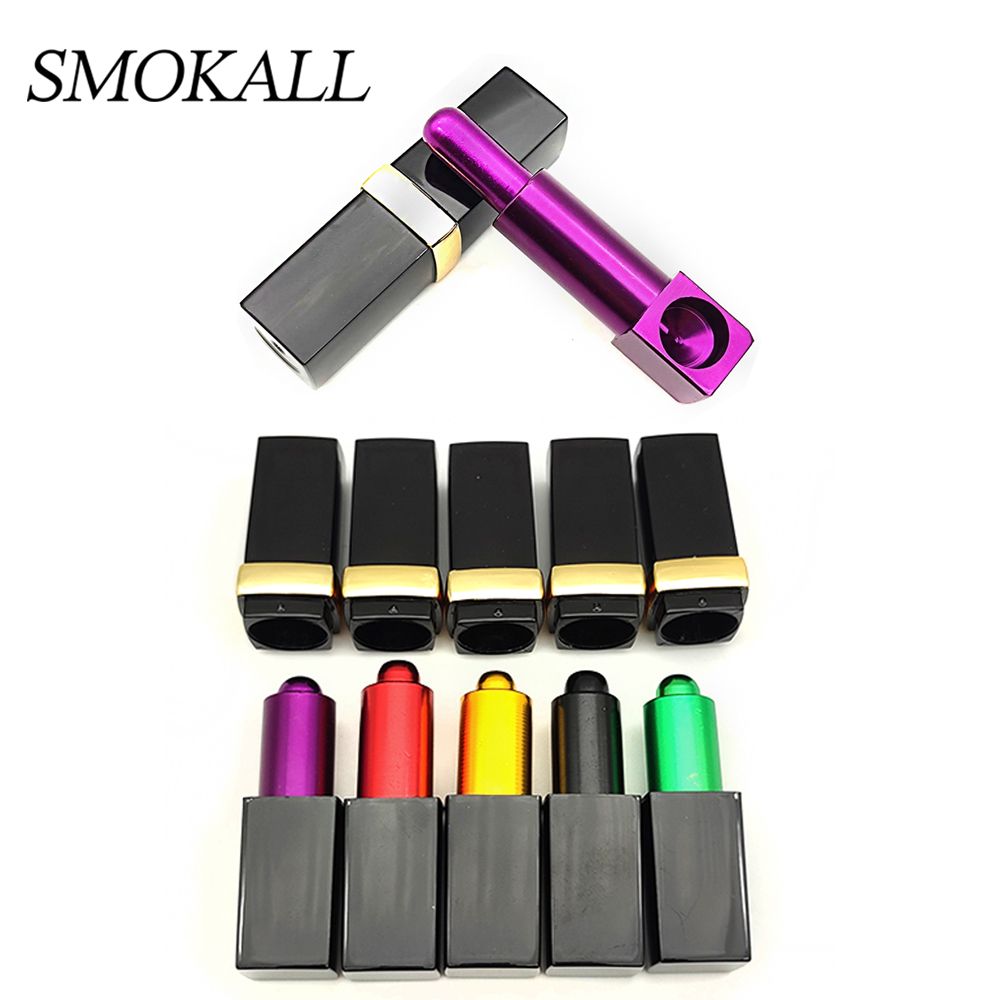 A1594 Lipstick Metal Pipe With Lid