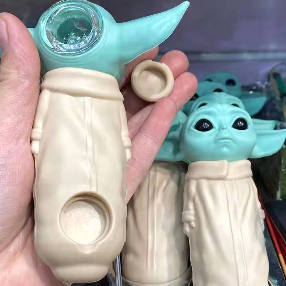 A1802 Yoda Silicone Pipe Hot Sell