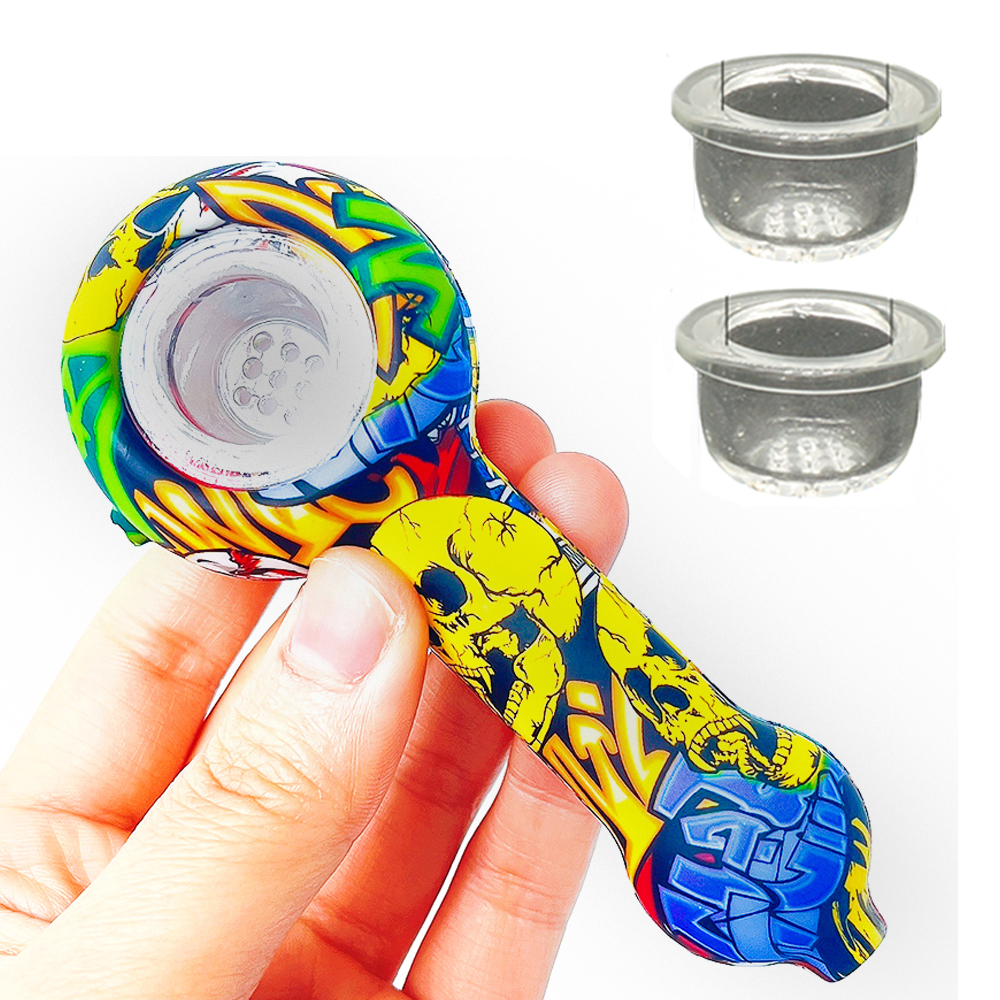 A1595 Silicone Bowl With Glass Bowl