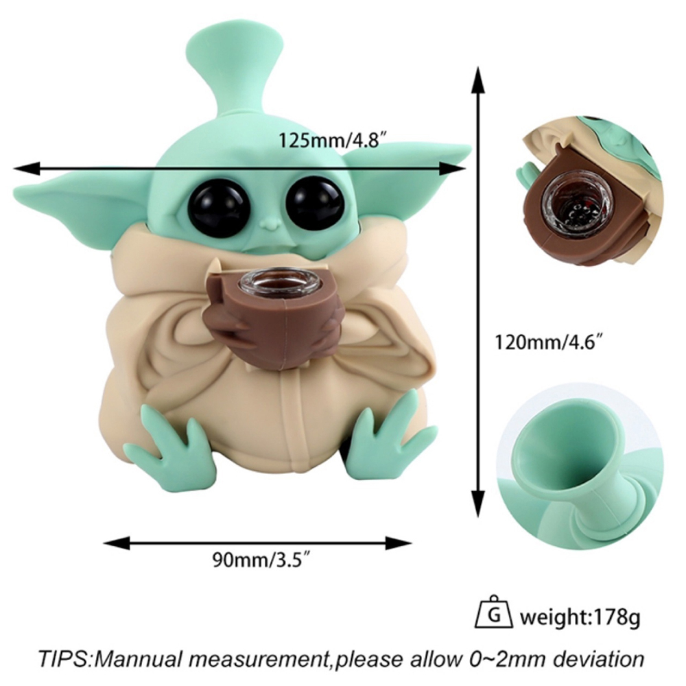 A1803 Yoda Silicone Pipe Hot Sell