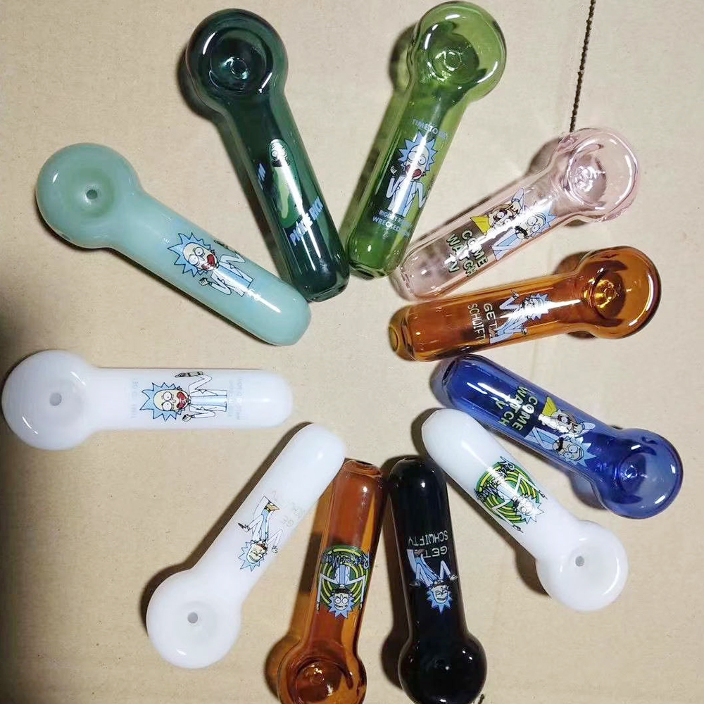 A1528 Rick And Morty Glass Pipe Hot Sell