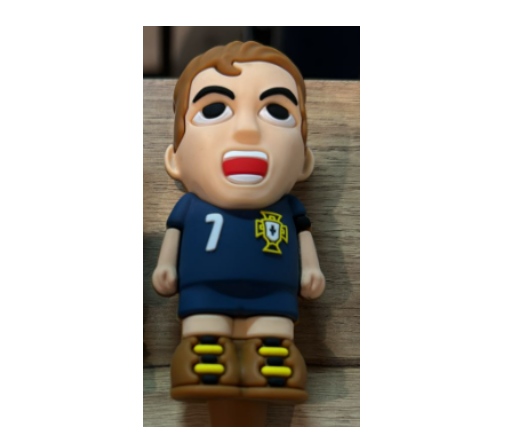 A1903 Football Player Silicone Pipe With Glass Bowl