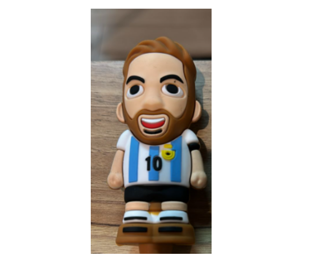 A1903 Football Player Silicone Pipe With Glass Bowl