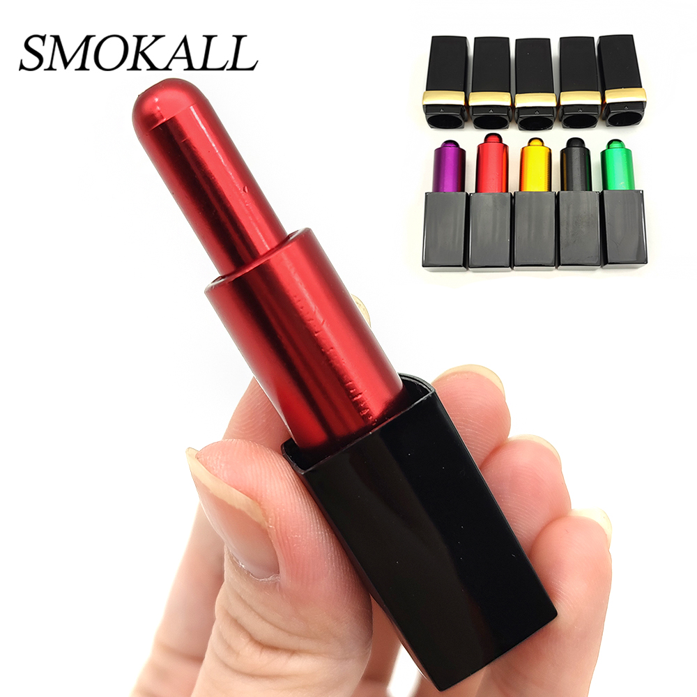 A1594 Lipstick Metal Pipe With Lid