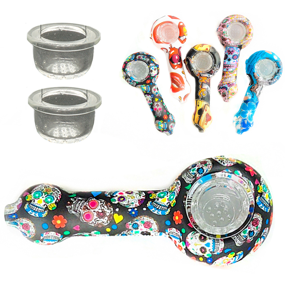 A1595 Silicone Bowl With Glass Bowl