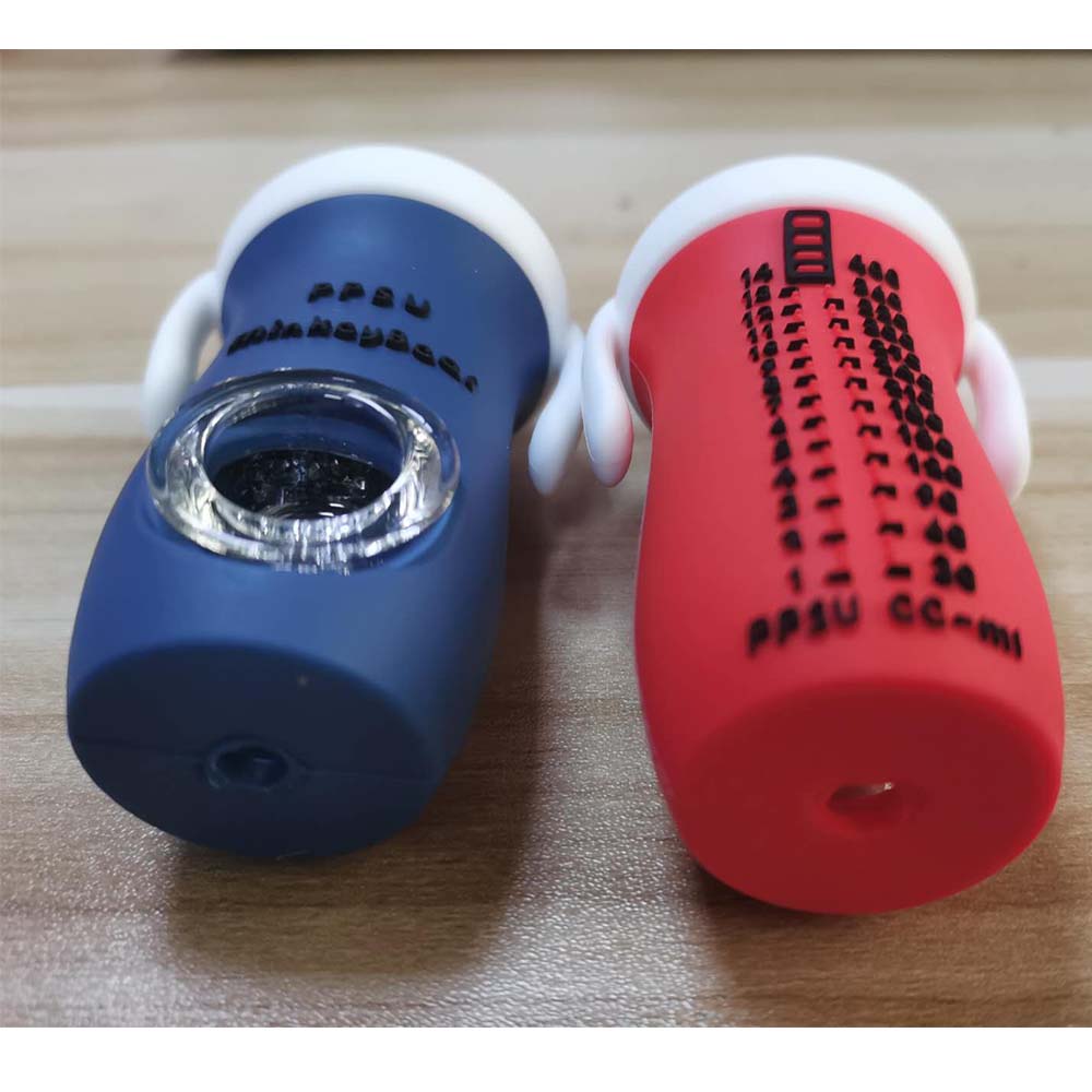 A1877 Bottle Silicone Pipe With Silicone Bowl