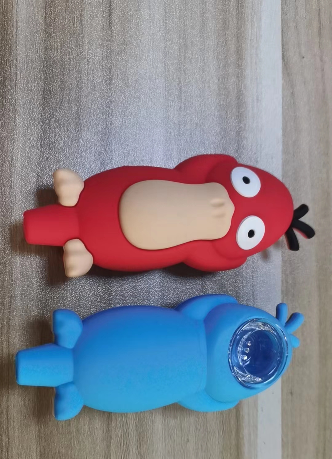 A1875 Silicone Pipe With Glass Bowl