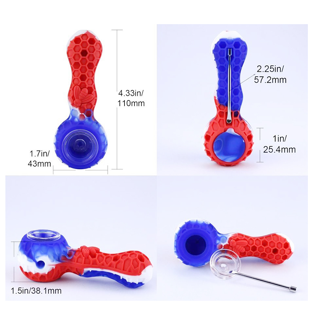 A1536 Bee Silicone Pipe With Small Tool