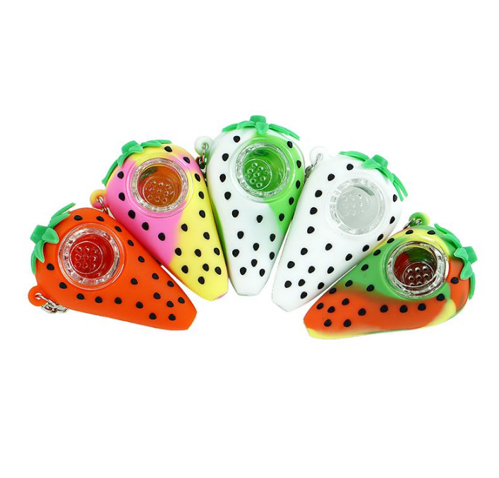 A1960 Strawberry Silicone Pipe