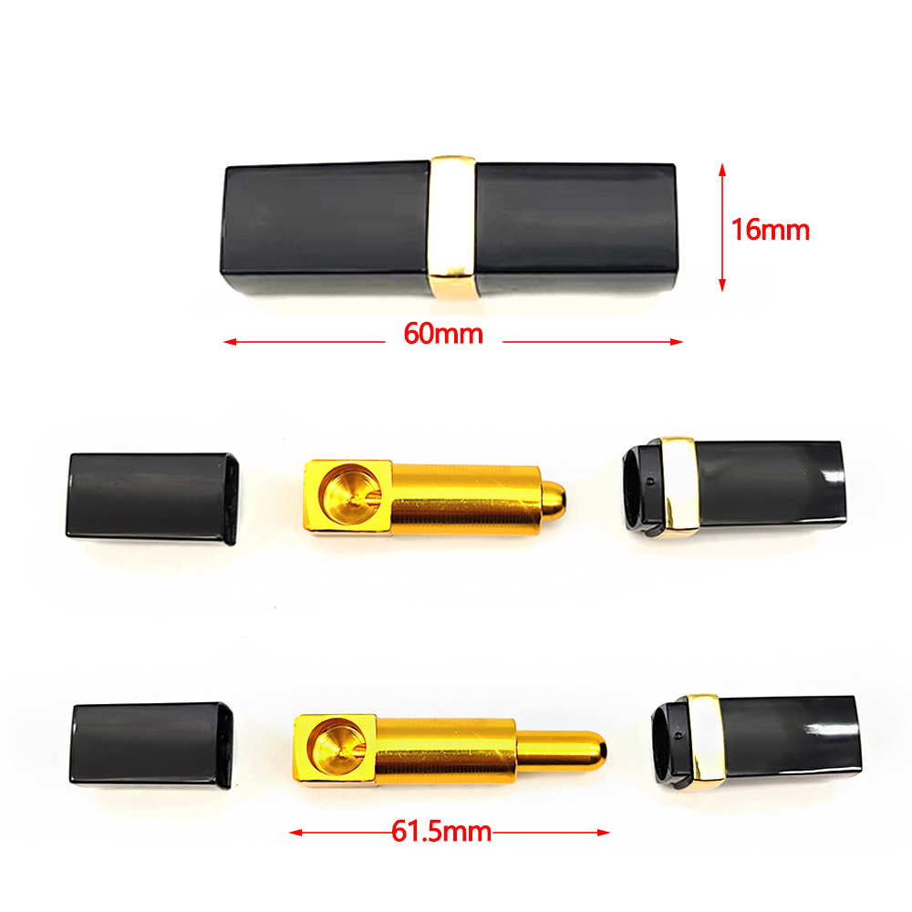 A1594 Lipstick Metal Pipe With Lid