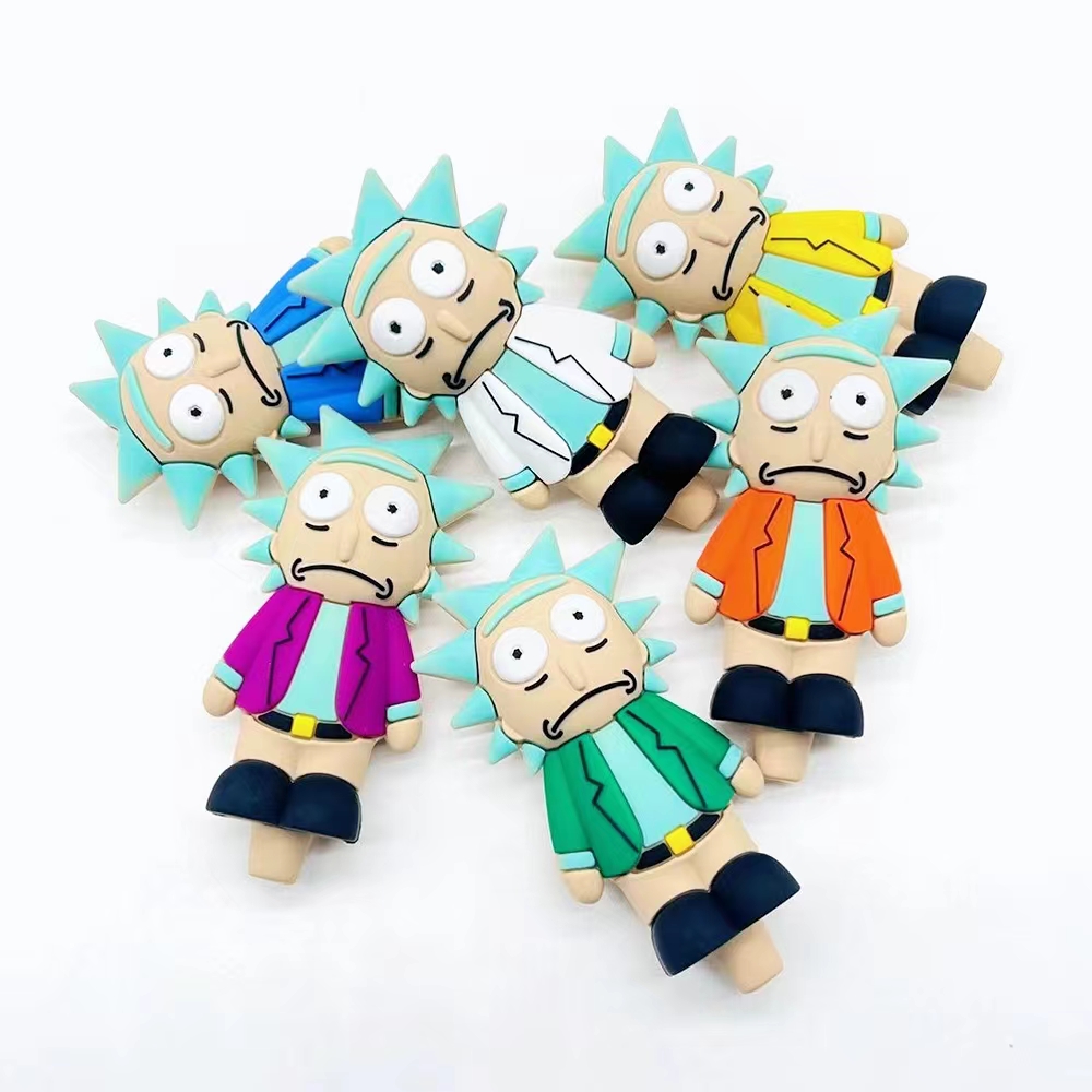 A1858 Rick Silicone Pipe With Glass Bowl