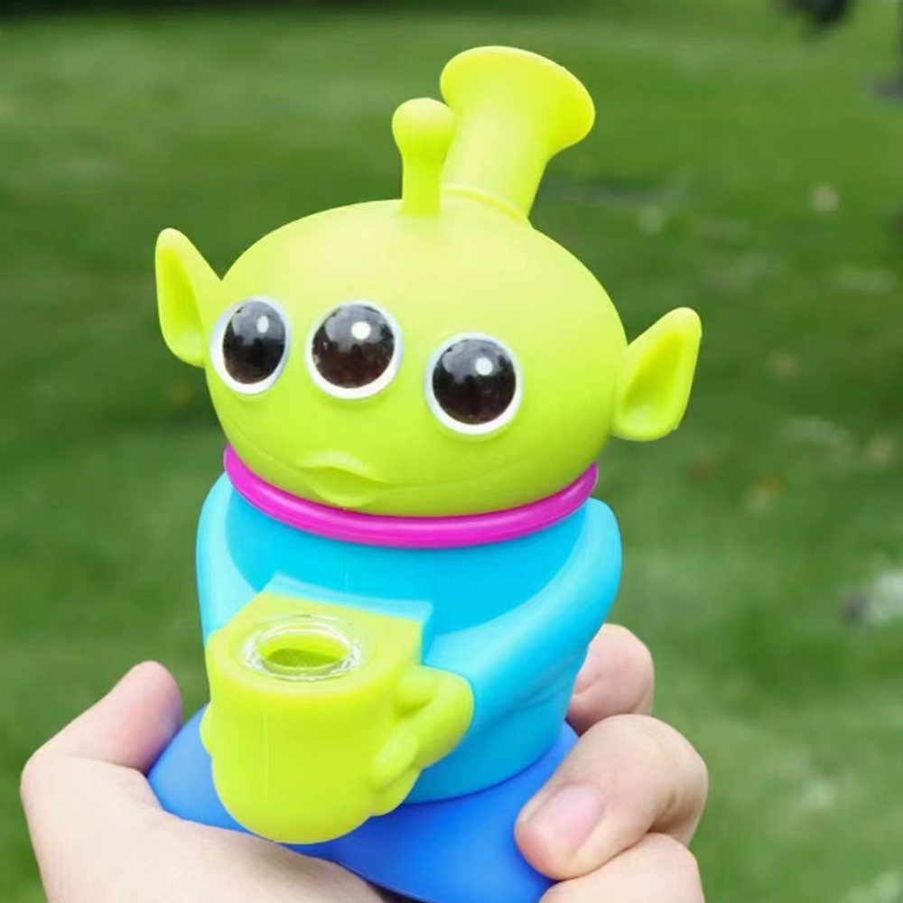 A1879 Hot Sell Silicone Pipe With Glass Bowl