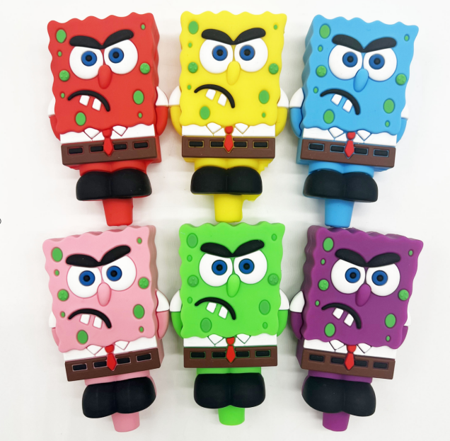 A1973 SpongeBob Silicone Pipe Hot Sell