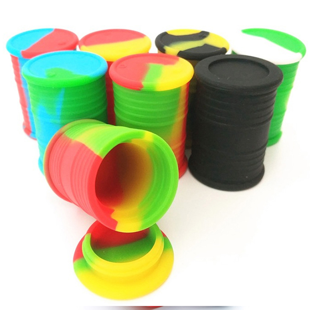 A3232 Oil Barrel Silicone Jar 11/26ml Different Color