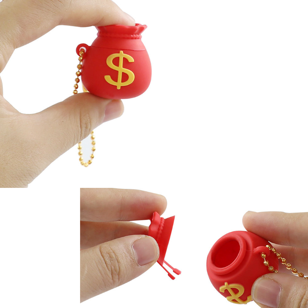 A3379 Purse Silicone Jar 8ml With Chain