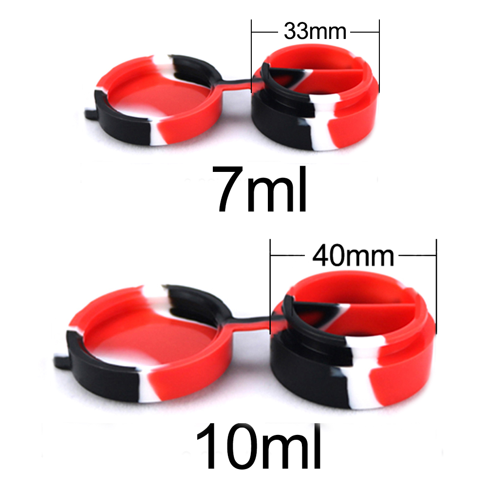 A3207 Silicone Jar 7/10ml One-two partition space Hot Sell