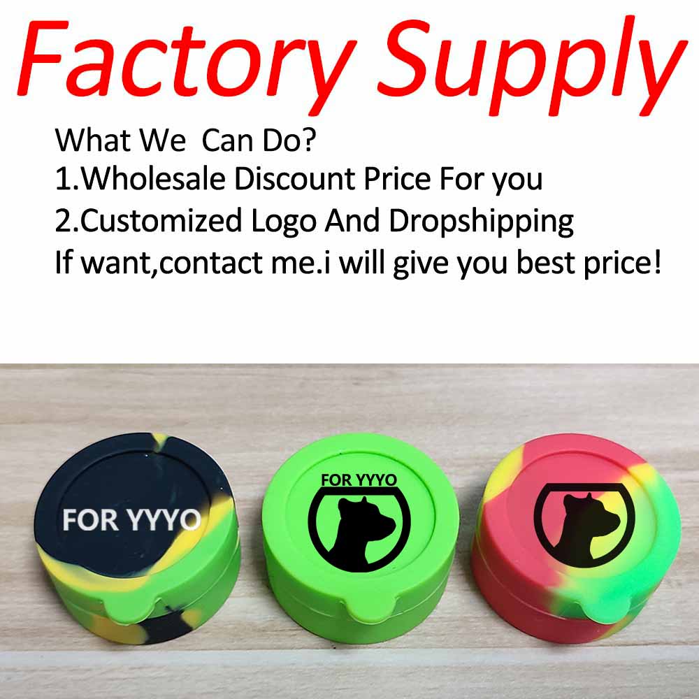 A3207 Silicone Jar 7/10ml One-two partition space Hot Sell