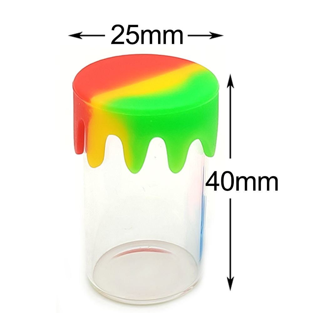 A3287 A3289 Glass Box With Silicone Lid 10/15ml