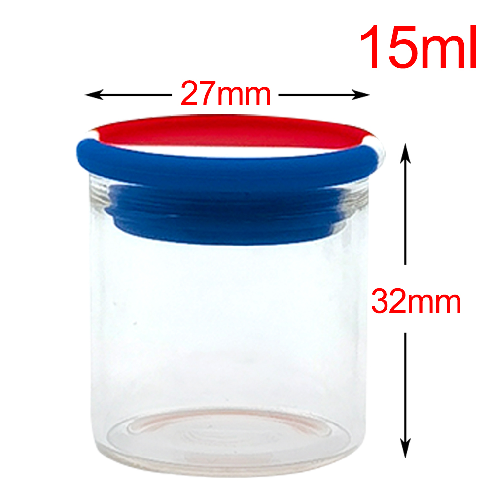 A3287 A3289 Glass Box With Silicone Lid 10/15ml