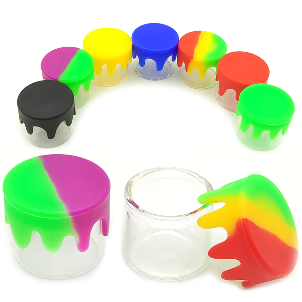 A3236 Glass Box With Silicone Lid 5ml Different Color
