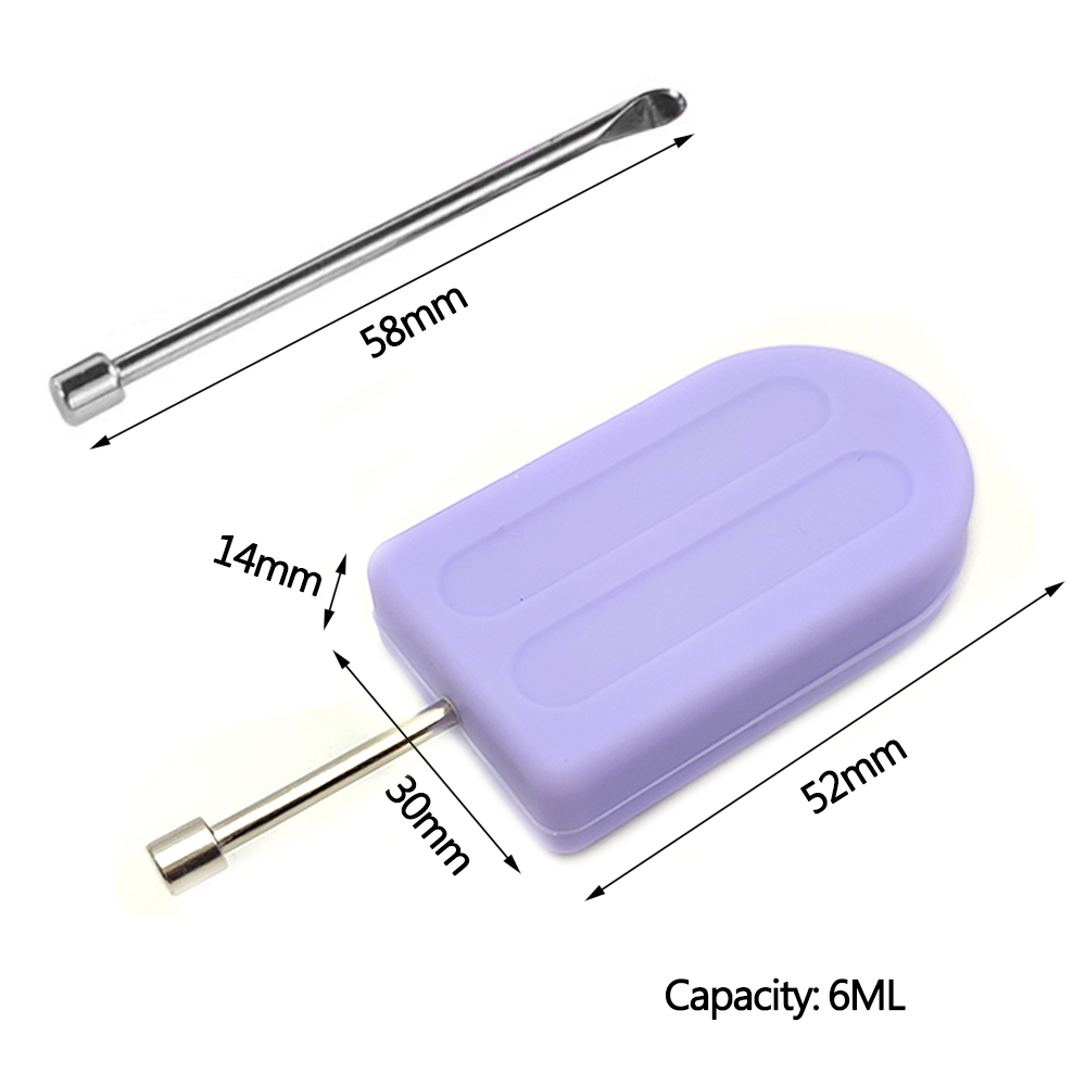 A3307 Popsicles Silicone Jar 6ml With Small Spoon