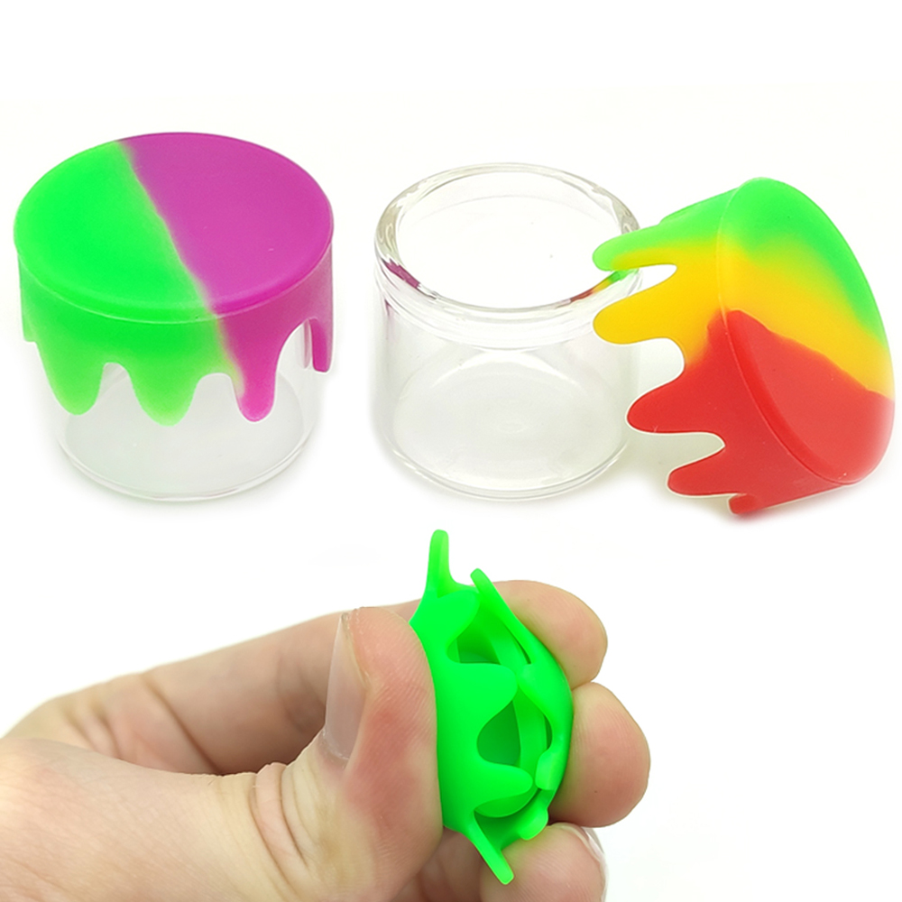 A3236 Glass Box With Silicone Lid 5ml Different Color