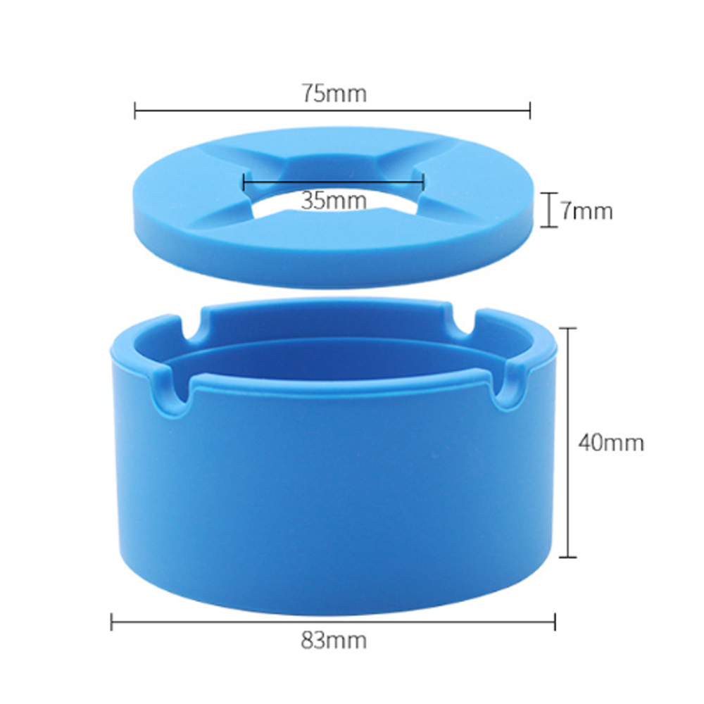 A481 Silicone Ashtray With Lid