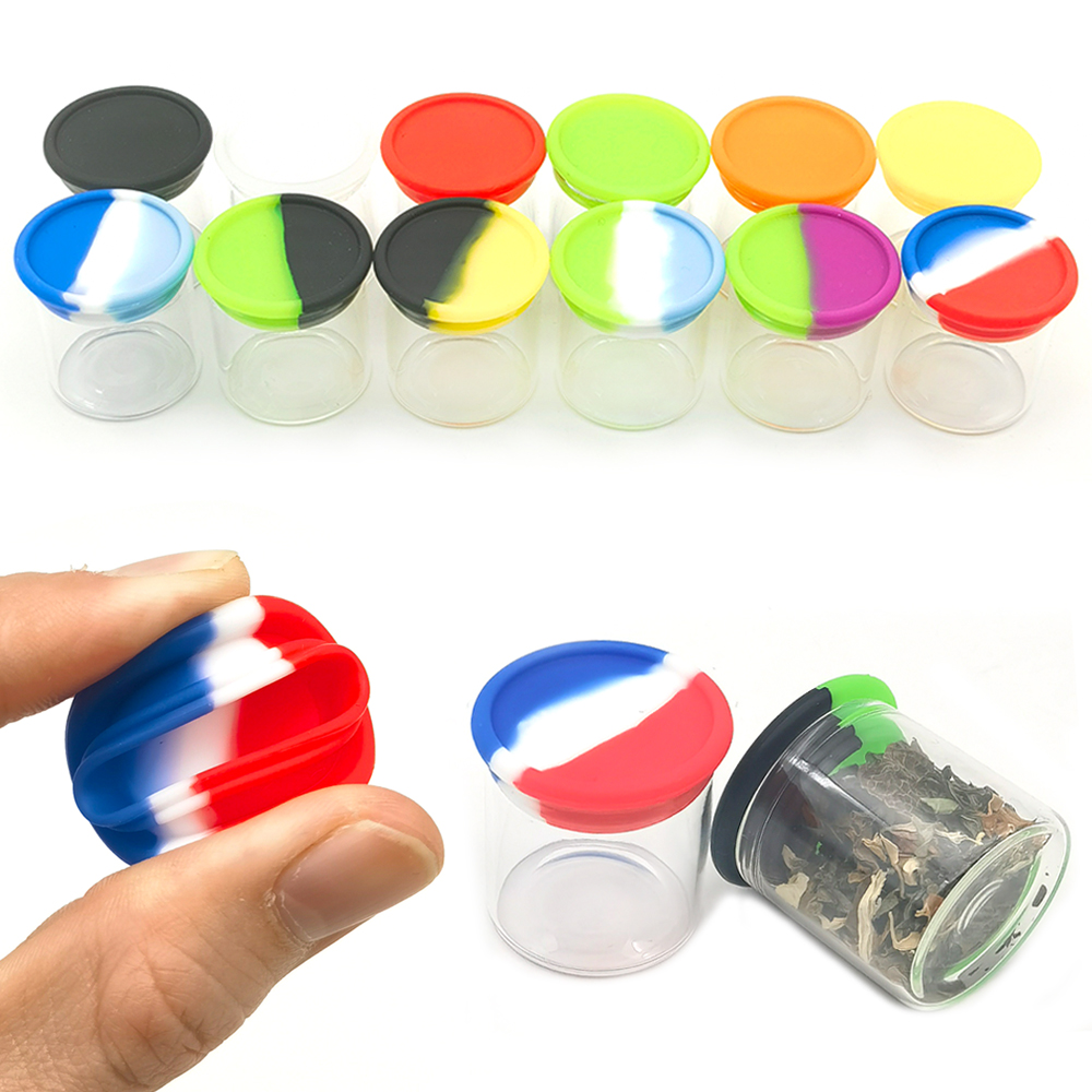 A3287 A3289 Glass Box With Silicone Lid 10/15ml
