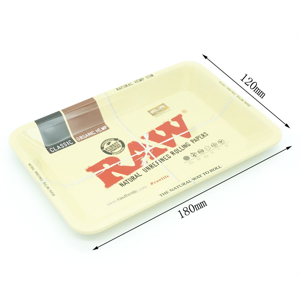 A9 Raw Metal Tray 18x12.5cm and 28x18cm Size Rolling Paper Tray