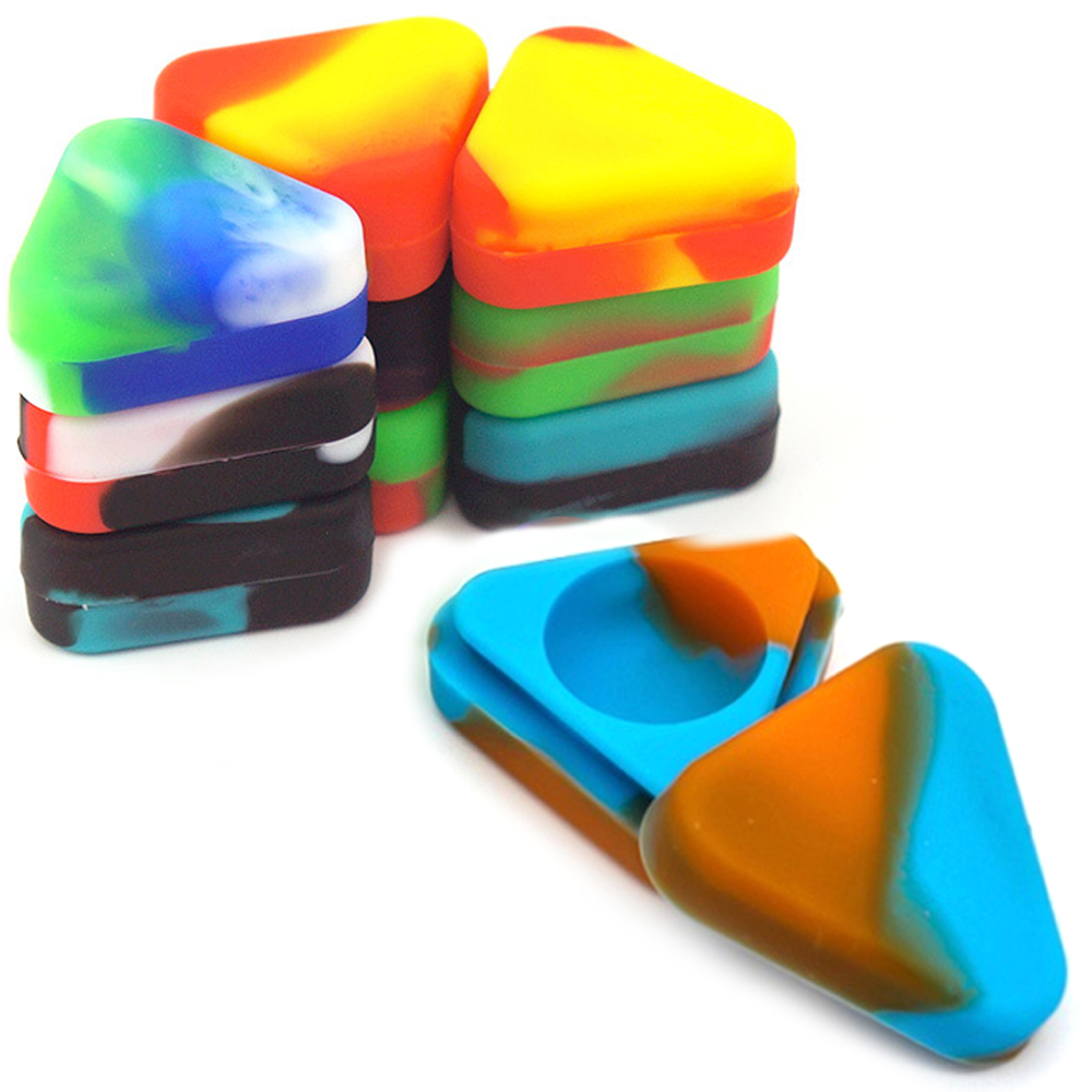 A3214 Triangle Silicone Jar 3ml Different Color