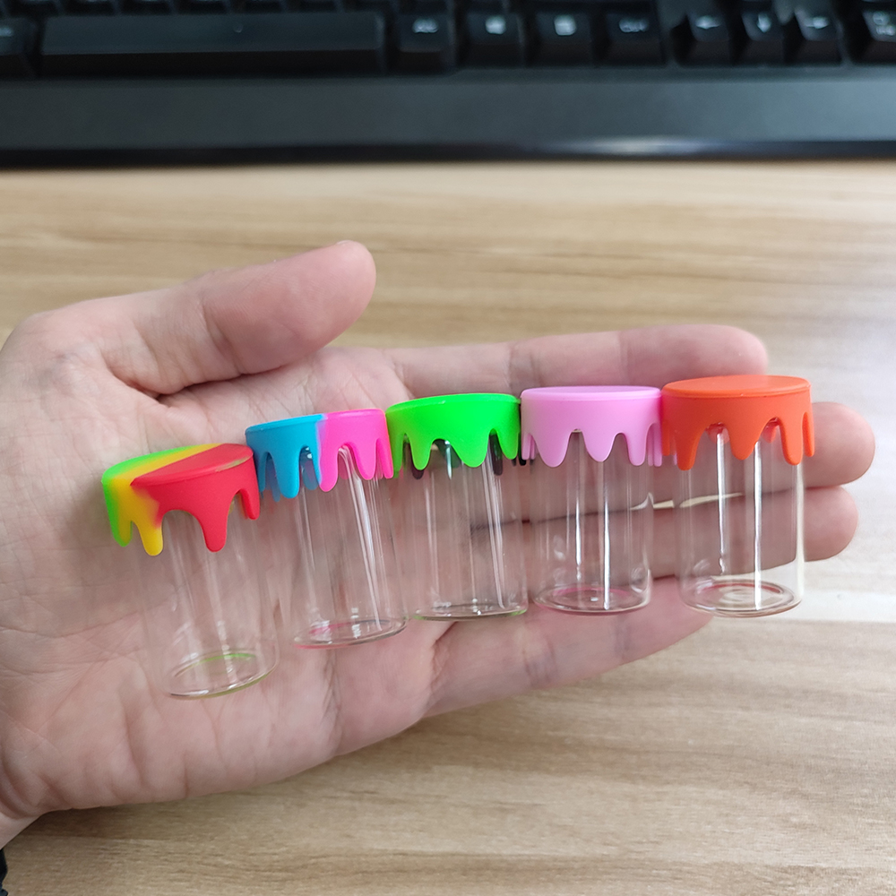 A3287 A3289 Glass Box With Silicone Lid 10/15ml