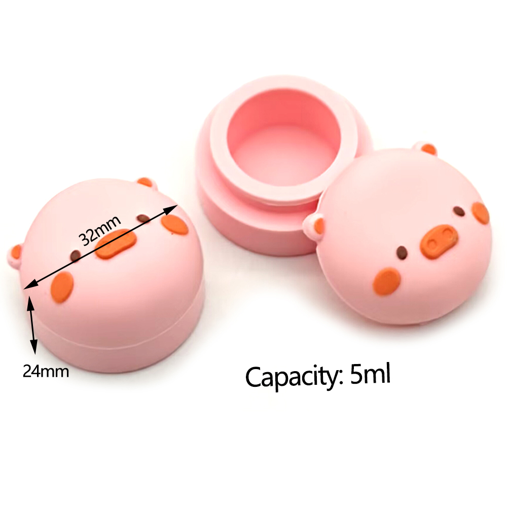 A3332 Cute Pig Silicone Jar 5ml