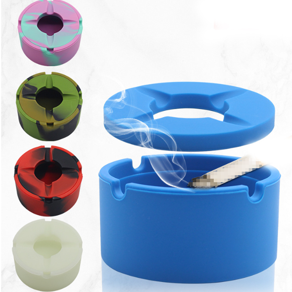 A481 Silicone Ashtray With Lid